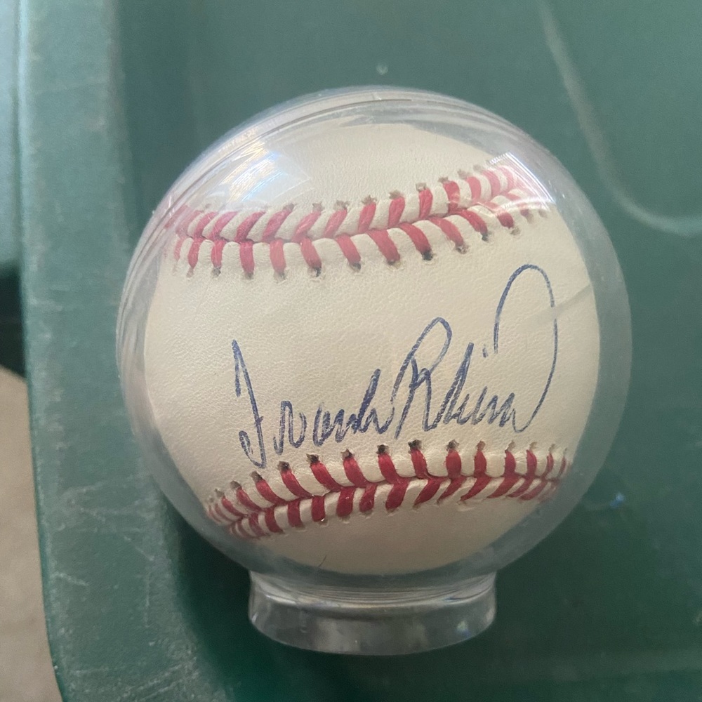 Frank Robinson signed baseball